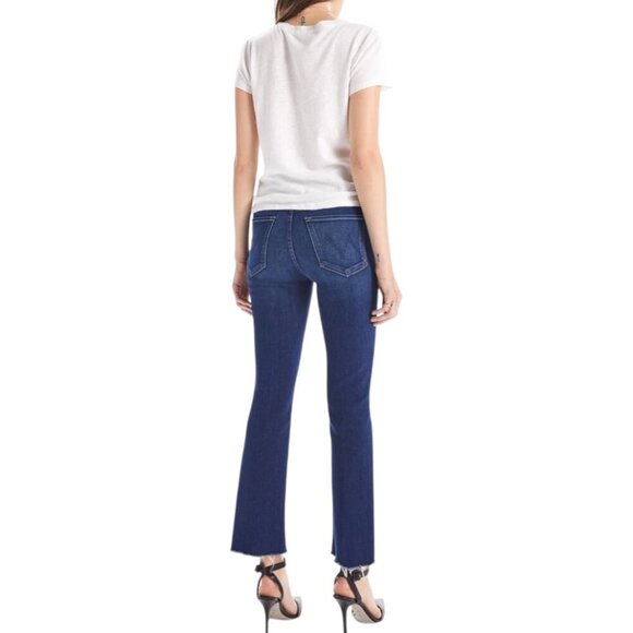 Mother The Hustler Ankle Fray High Rise Flare Jeans Size 25 In Home Movies - Picture 14 of 16